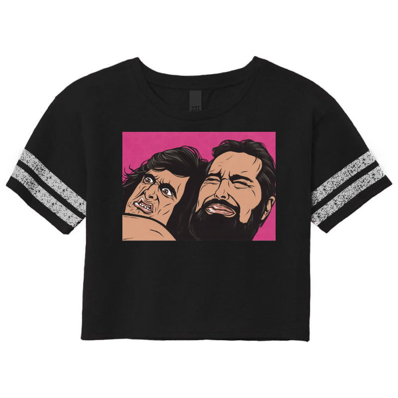 Samurai Cop Fight Scene Classic Scorecard Crop Tee by cm-arts | Artistshot