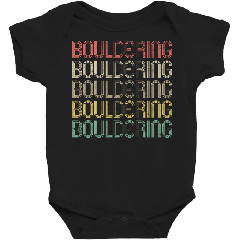 Retro Style Bouldering Design Baby Bodysuit | Artistshot