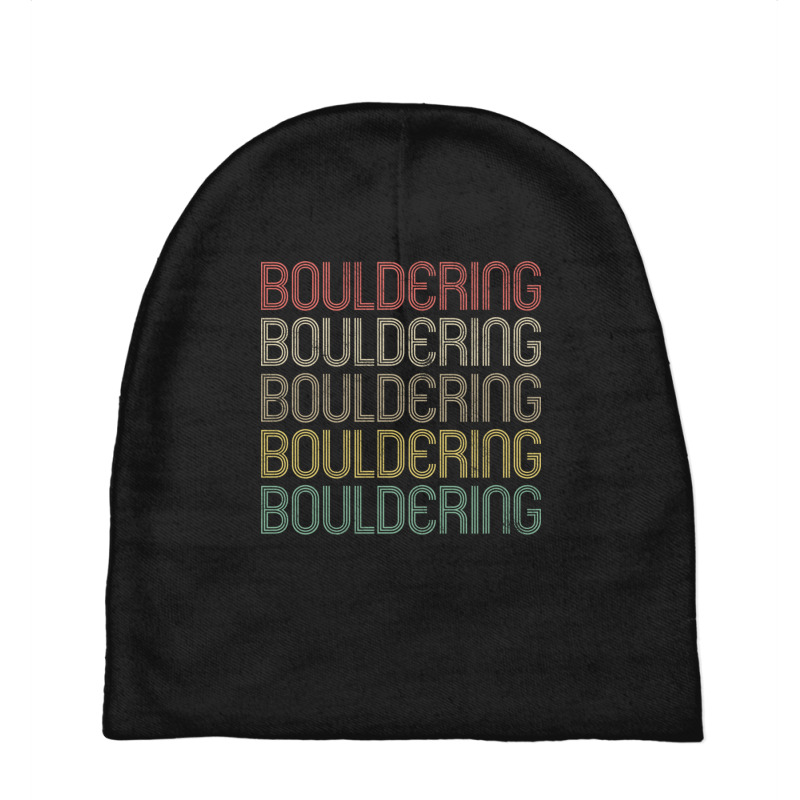 Retro Style Bouldering Design Baby Beanies | Artistshot