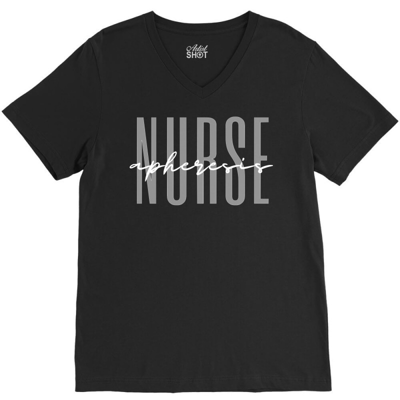 Apheresis Nurse Dialysis Nurse Nephrology Nursing Long Sleeve T Shirt V-neck Tee | Artistshot