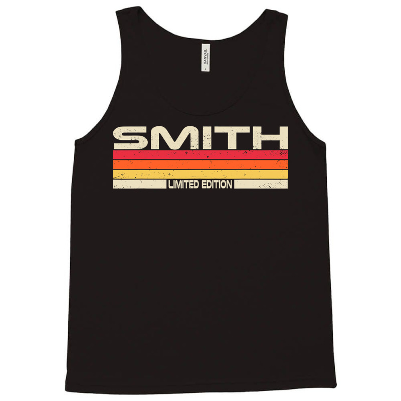 Smith Surname Birthday Family Reunion 80s 90s Sunset Tank Top by trokeryth | Artistshot