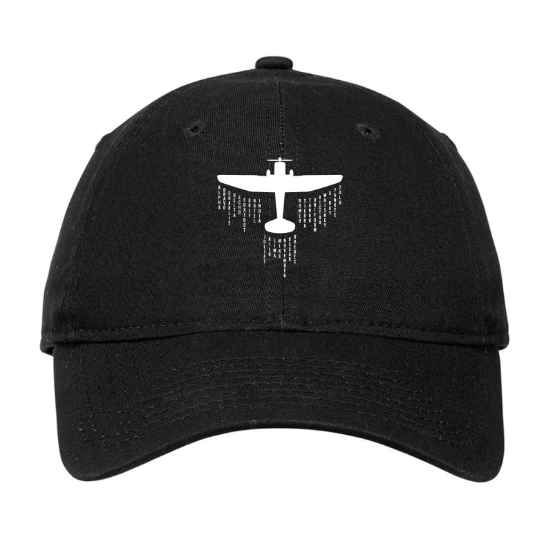 Phonetic Alphabet   Pilot Airplane Adjustable Cap | Artistshot