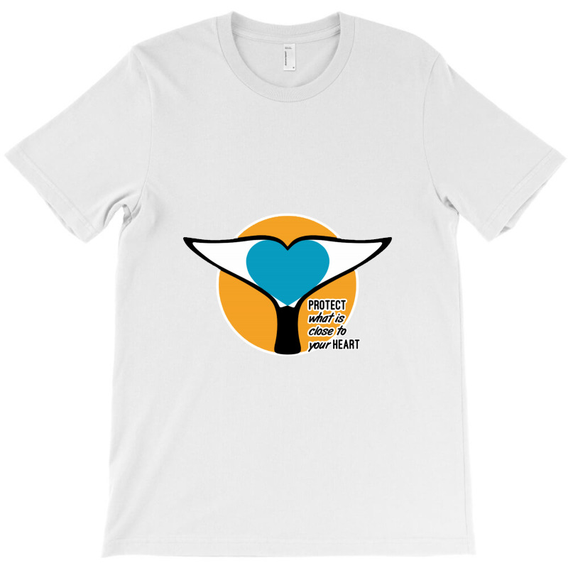 Whale Tail Heart Protect T-shirt | Artistshot