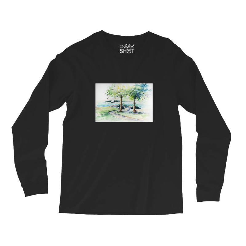 Hammock In The Park Long Sleeve Shirts by gloomychuu | Artistshot