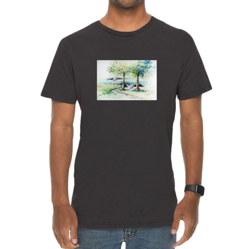 Hammock In The Park Vintage T-Shirt by gloomychuu | Artistshot