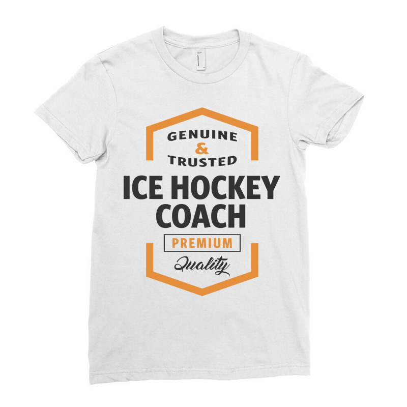 Ice Hockey Coach Ladies Fitted T-shirt | Artistshot