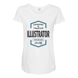 Illustrator Maternity Scoop Neck T-shirt | Artistshot