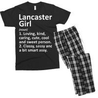 Lancaster Girl Ca California Funny City Home Roots Gift Raglan Basebal Men's T-shirt Pajama Set | Artistshot