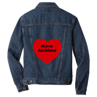 Love Auckland, Hashtag Heart, Love Auckland 2 Men Denim Jacket | Artistshot