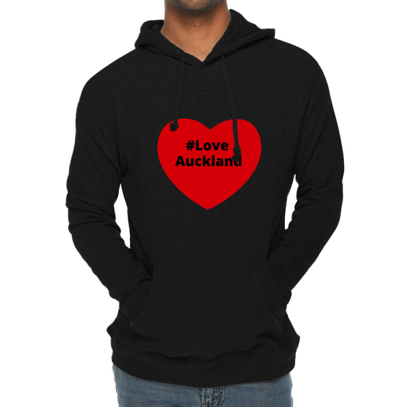 Love Auckland, Hashtag Heart, Love Auckland 2 Lightweight Hoodie by chillinxs | Artistshot