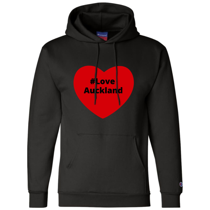 Love Auckland, Hashtag Heart, Love Auckland 2 Champion Hoodie by chillinxs | Artistshot