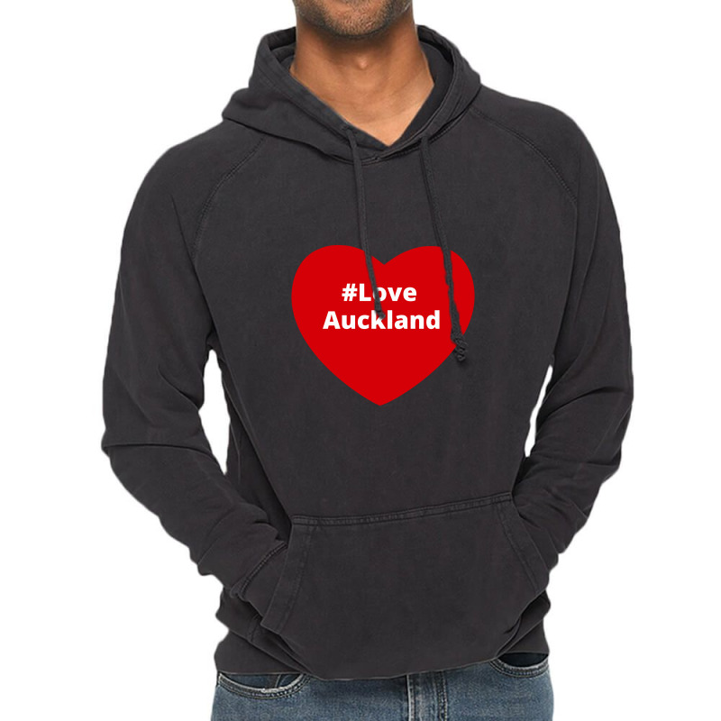 Love Auckland, Hashtag Heart, Love Auckland Vintage Hoodie by chillinxs | Artistshot