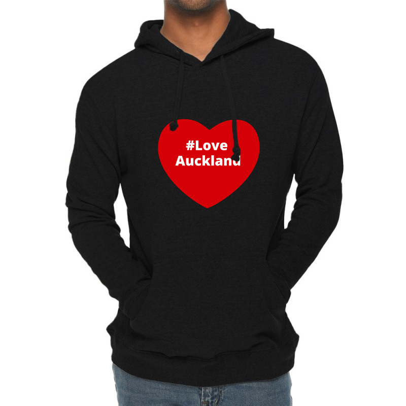 Love Auckland, Hashtag Heart, Love Auckland Lightweight Hoodie by chillinxs | Artistshot