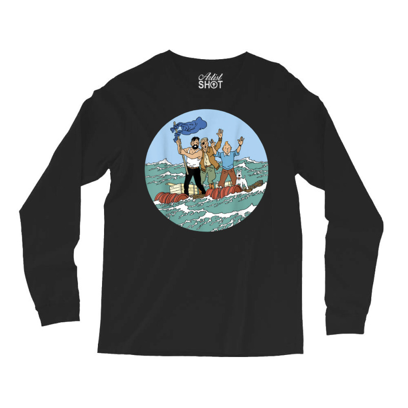 Tin Tin Sea Adventure With Captain Haddock T Shirt Long Sleeve Shirts | Artistshot