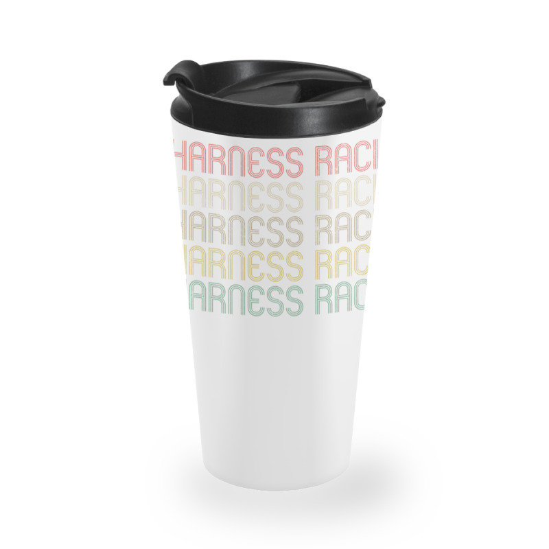 Retro Style Harness Racing Design Travel Mug | Artistshot