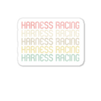 Retro Style Harness Racing Design Sticker | Artistshot