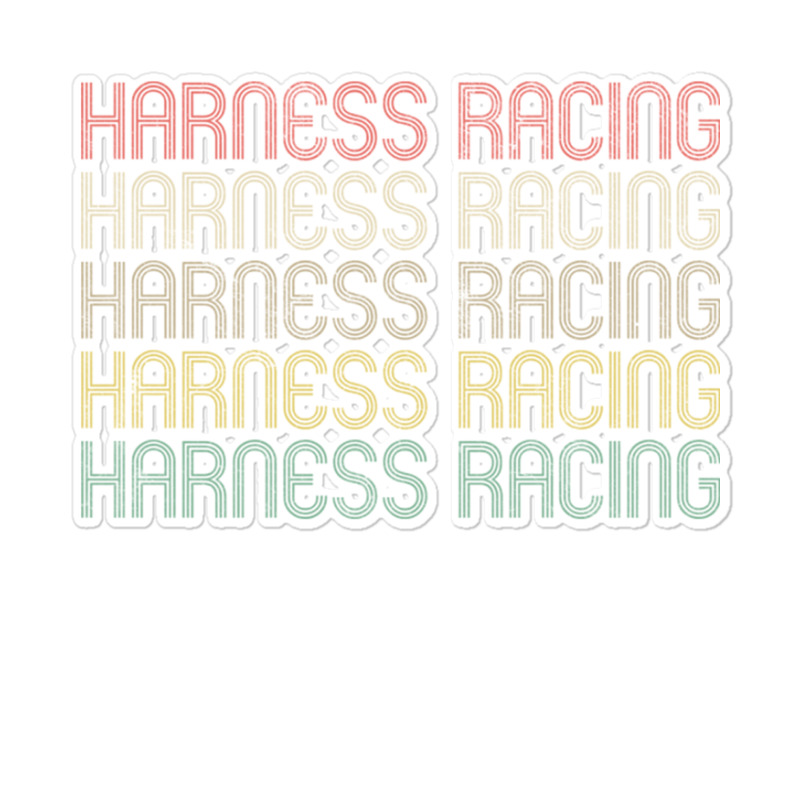 Retro Style Harness Racing Design Sticker | Artistshot