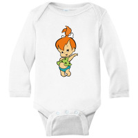 Flinstones Pépite Long Sleeve Baby Bodysuit | Artistshot