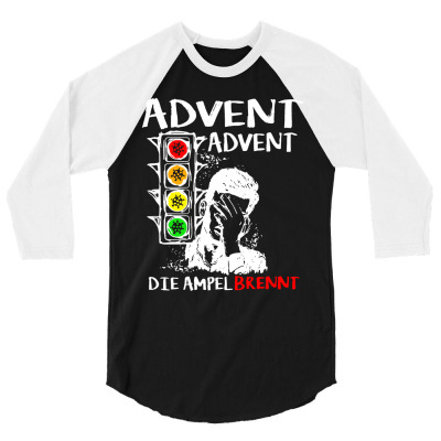 Advent  Traffic Lights 3/4 Sleeve Shirt Designed By La Bold