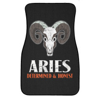 Vintage Aries T Shirt Ram Zodiac Astrology Symbol Tee Front Car Mat | Artistshot