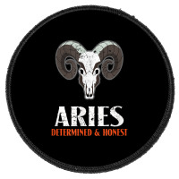 Vintage Aries T Shirt Ram Zodiac Astrology Symbol Tee Round Patch | Artistshot