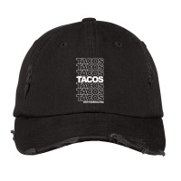 Tacos Tacos Tacos Vintage Cap | Artistshot