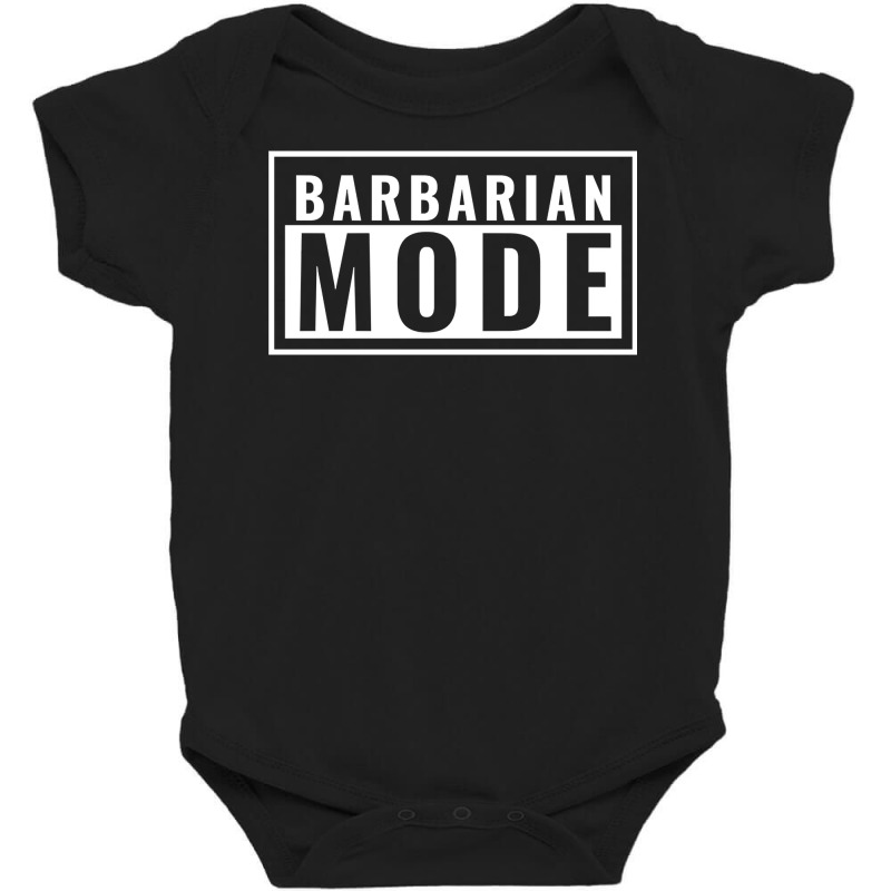 Barbarian Mode Pullover Hoodie Baby Bodysuit by cm-arts | Artistshot