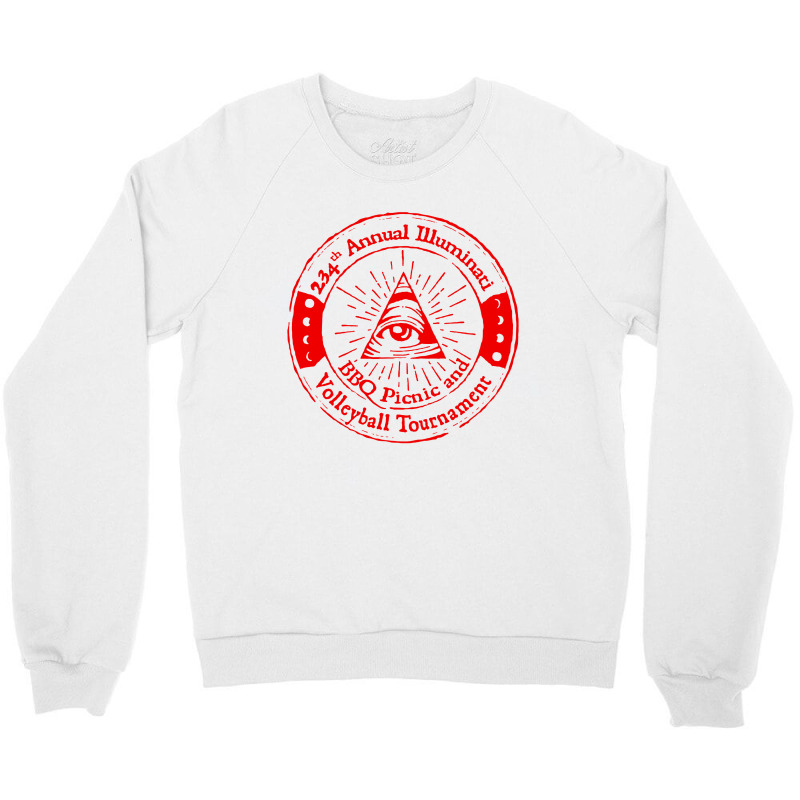 Illuminati Bbq Crewneck Sweatshirt | Artistshot