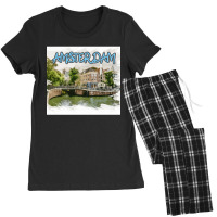 Amsterdam Skyline New Year- Amsterdam Skyline Art Women's Pajamas Set | Artistshot