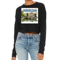 Amsterdam Skyline New Year- Amsterdam Skyline Art Cropped Sweater | Artistshot