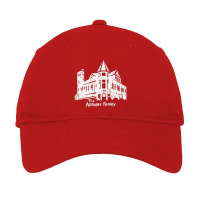 Addams Family Manor, Distressed   The Addams Family Adjustable Cap | Artistshot