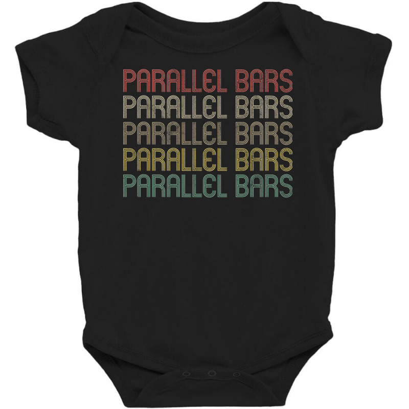 Retro Style Parallel Bars Design Baby Bodysuit by cm-arts | Artistshot