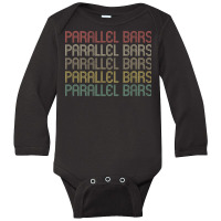 Retro Style Parallel Bars Design Long Sleeve Baby Bodysuit | Artistshot