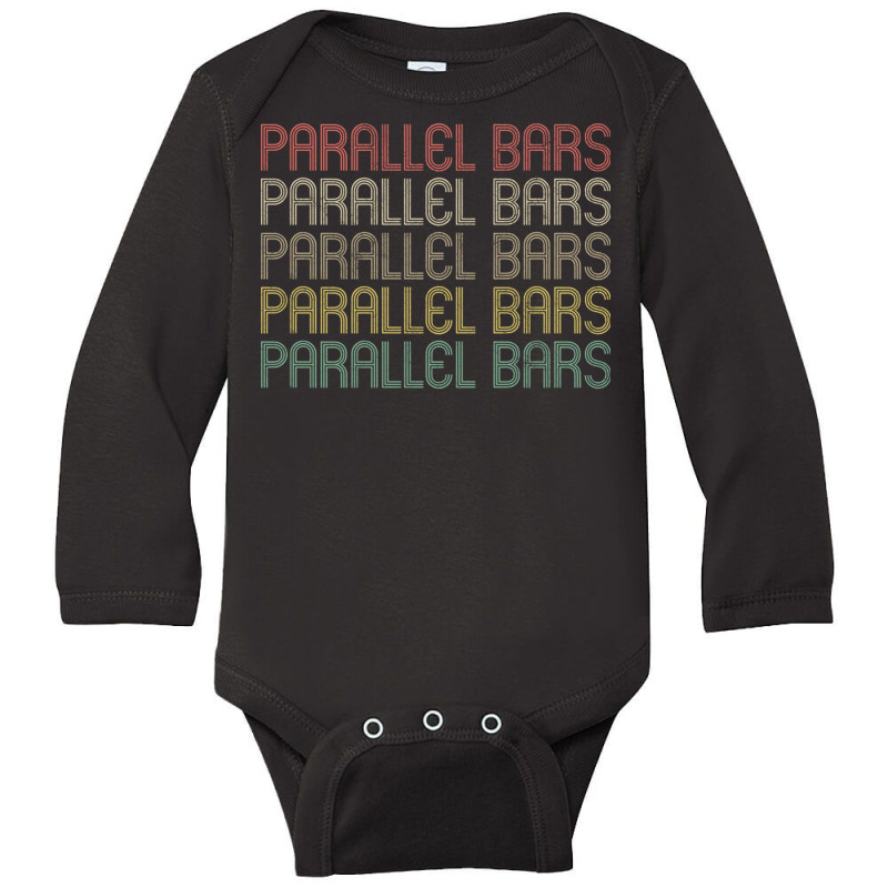 Retro Style Parallel Bars Design Long Sleeve Baby Bodysuit by cm-arts | Artistshot