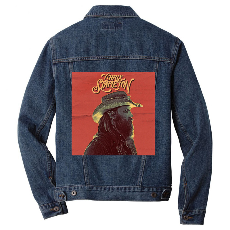 Retro Cartoon  Guitarist Day Gift Men Denim Jacket by Artist-John | Artistshot