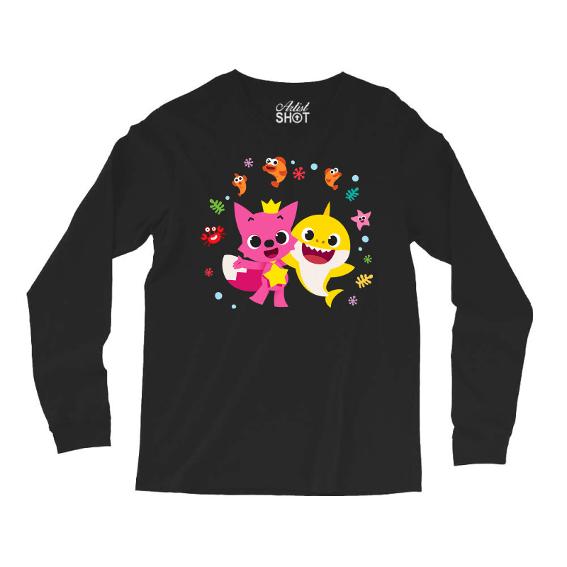 Pinkfong And Baby Shark Long Sleeve Shirts by trokeryth | Artistshot