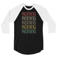 Retro Style Reining Design 3/4 Sleeve Shirt | Artistshot