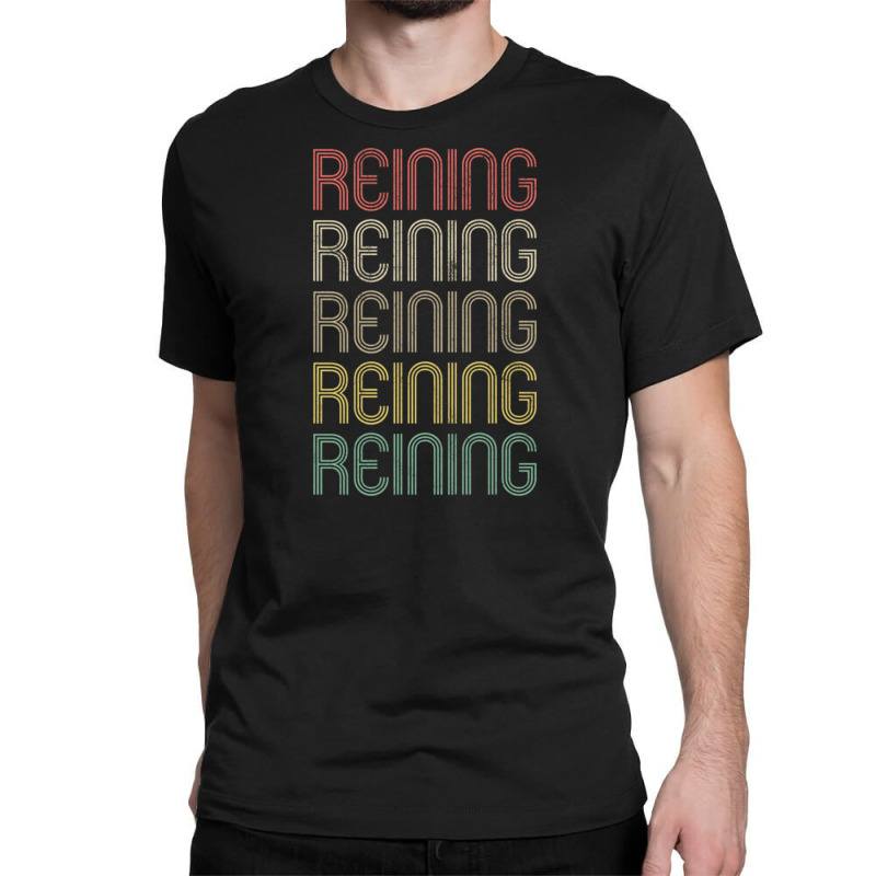 Retro Style Reining Design Classic T-shirt | Artistshot