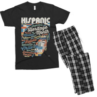 Latina Woman Art Hispanic Heritage Month Latin Country Flags Men's T-shirt Pajama Set | Artistshot