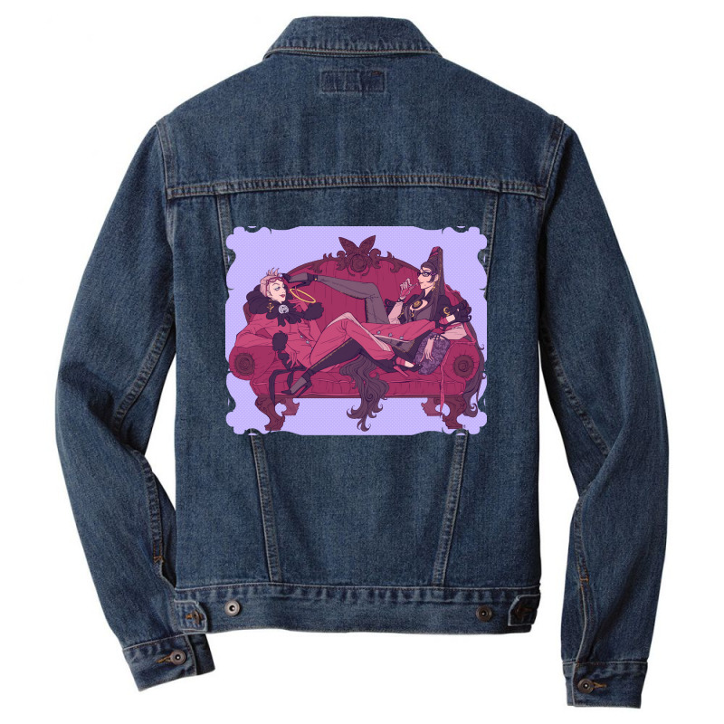 Character Animated Jeanne Concept Mens My Favorite Men Denim Jacket | Artistshot