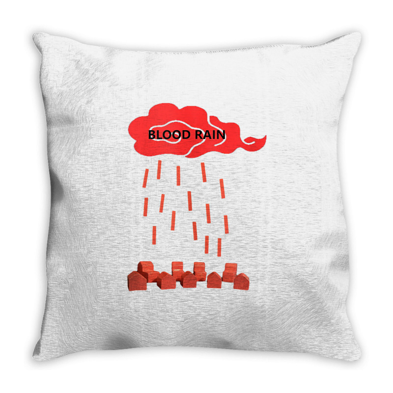 Mens Blood Rain Tank Top Throw Pillow | Artistshot