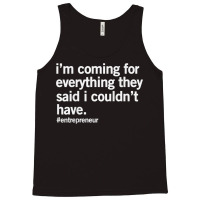 Entrepreneur   The Ceo Business Founder Hustler Shirt Tank Top | Artistshot