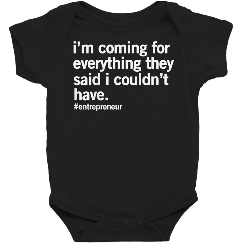 Entrepreneur   The Ceo Business Founder Hustler Shirt Baby Bodysuit | Artistshot