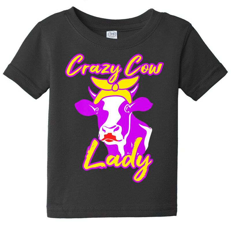 Cow Crazy Lady T Shirt Dairy Farmer Whisperer Gift Women Baby Tee | Artistshot