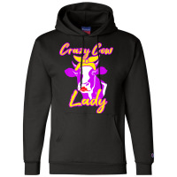 Cow Crazy Lady T Shirt Dairy Farmer Whisperer Gift Women Champion Hoodie | Artistshot