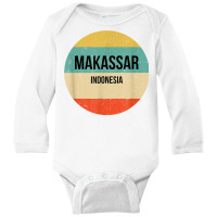 Makassar Indonesia T Shirt Long Sleeve Baby Bodysuit | Artistshot