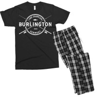 Burlington Vintage Crossed Fishing Rods Pullover Hoodie Men's T-shirt Pajama Set | Artistshot