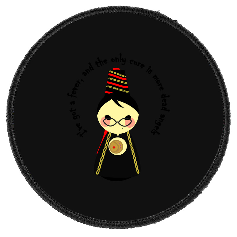 Music Retro Jeanne Concept Gift Men Round Patch | Artistshot