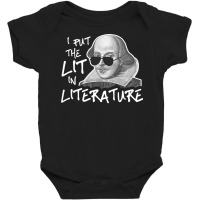 I Put Lit In Literature Reader's Novel Writing Long Sleeve Baby Bodysuit | Artistshot