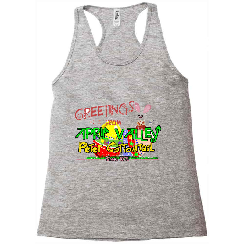 April Valley, Distressed   Easter Racerback Tank by larsbeelzebub | Artistshot